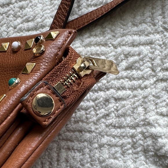 Vince Camuto Brown Studded Crossbody Bag - Picture 12 of 13
